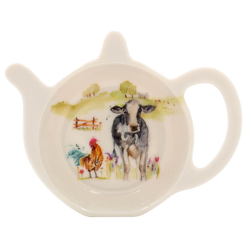 Farmyard Animals Melamine Teabag Tidy