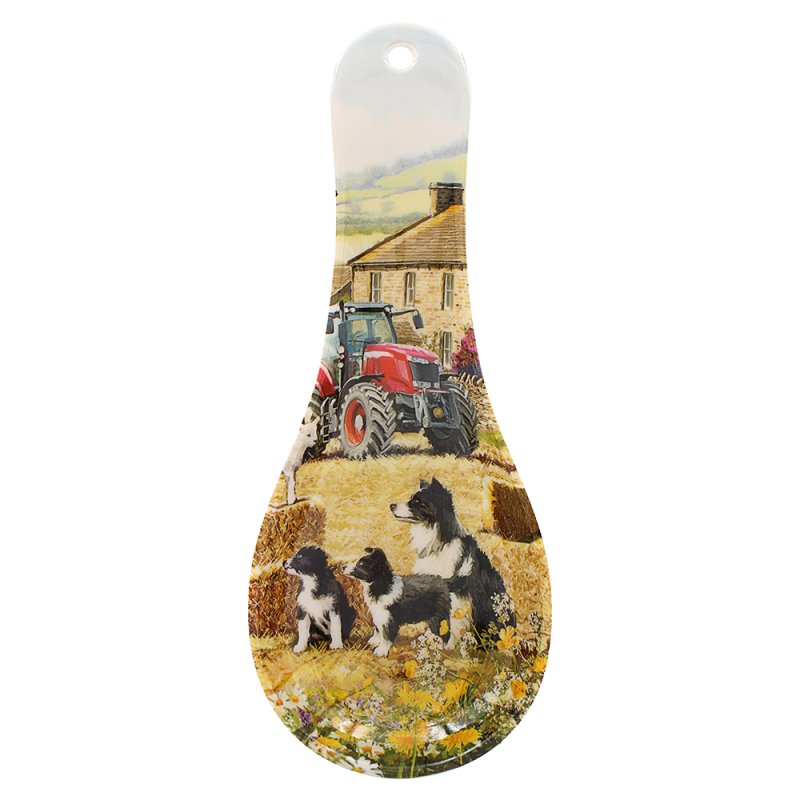 Melamine Collie & Sheep Spoon Rest