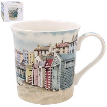 2pcs 350ml Sandy Bay Beach Ceramic Mug