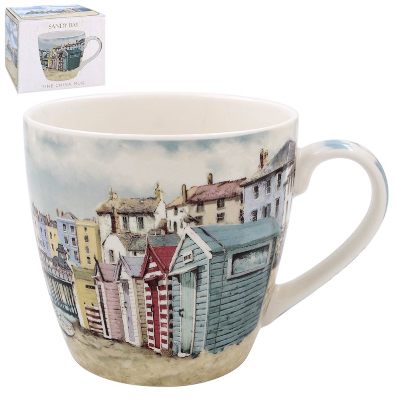 450ml Sandy Bay Beach Ceramic Breakfast Mug