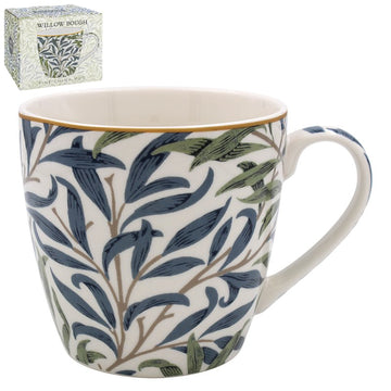 450ml Willow Bough Nature Leaf Foliage Design Ceramic Mug