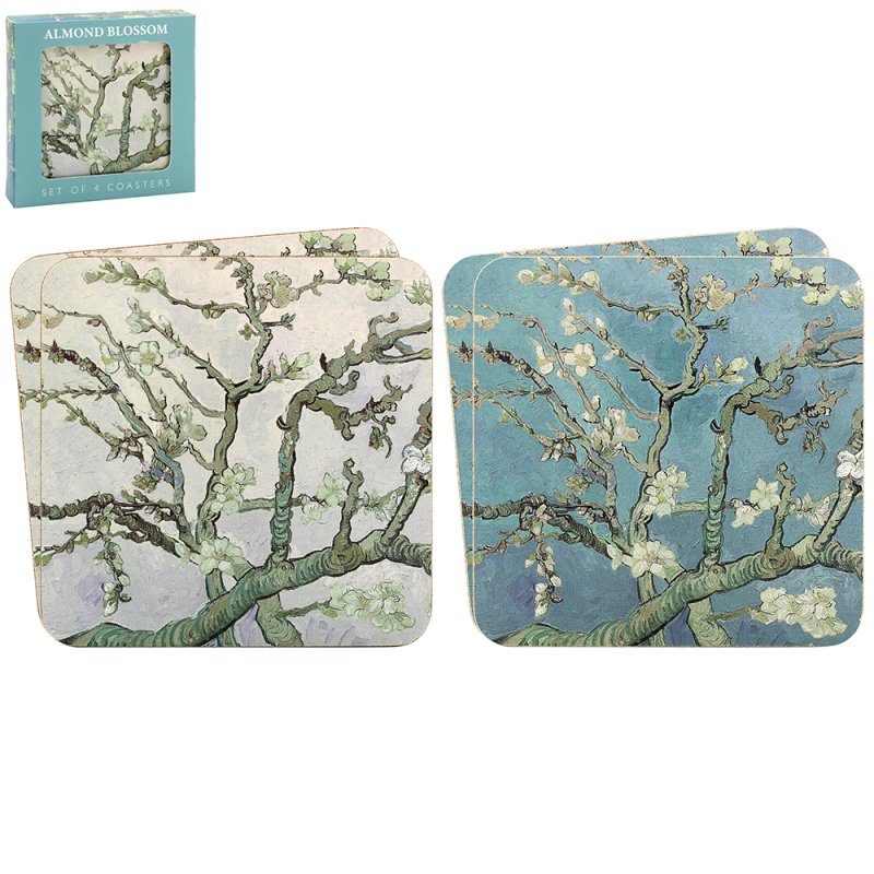 Van Gogh 4pc Almond Blossom Cork Coasters