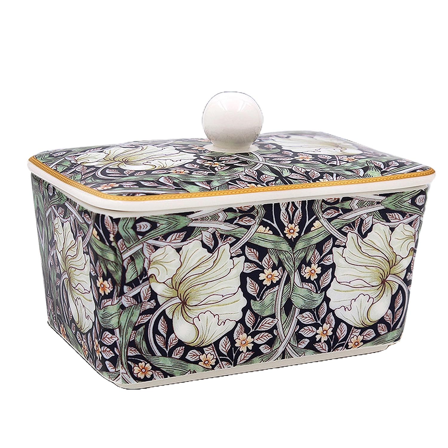 William Morris Pimpernel Ceramic Butter Dish