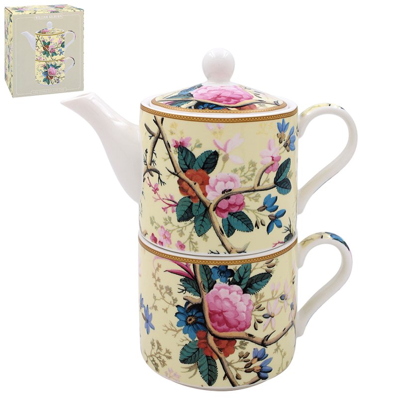 W Morris Floral Ceramic Kilburn Tea For One