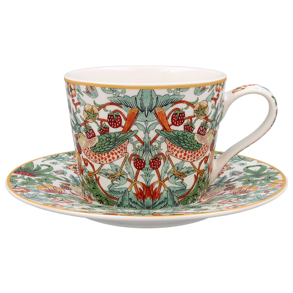 William Morris Strawberry Thief Cup & Saucer Tea Set