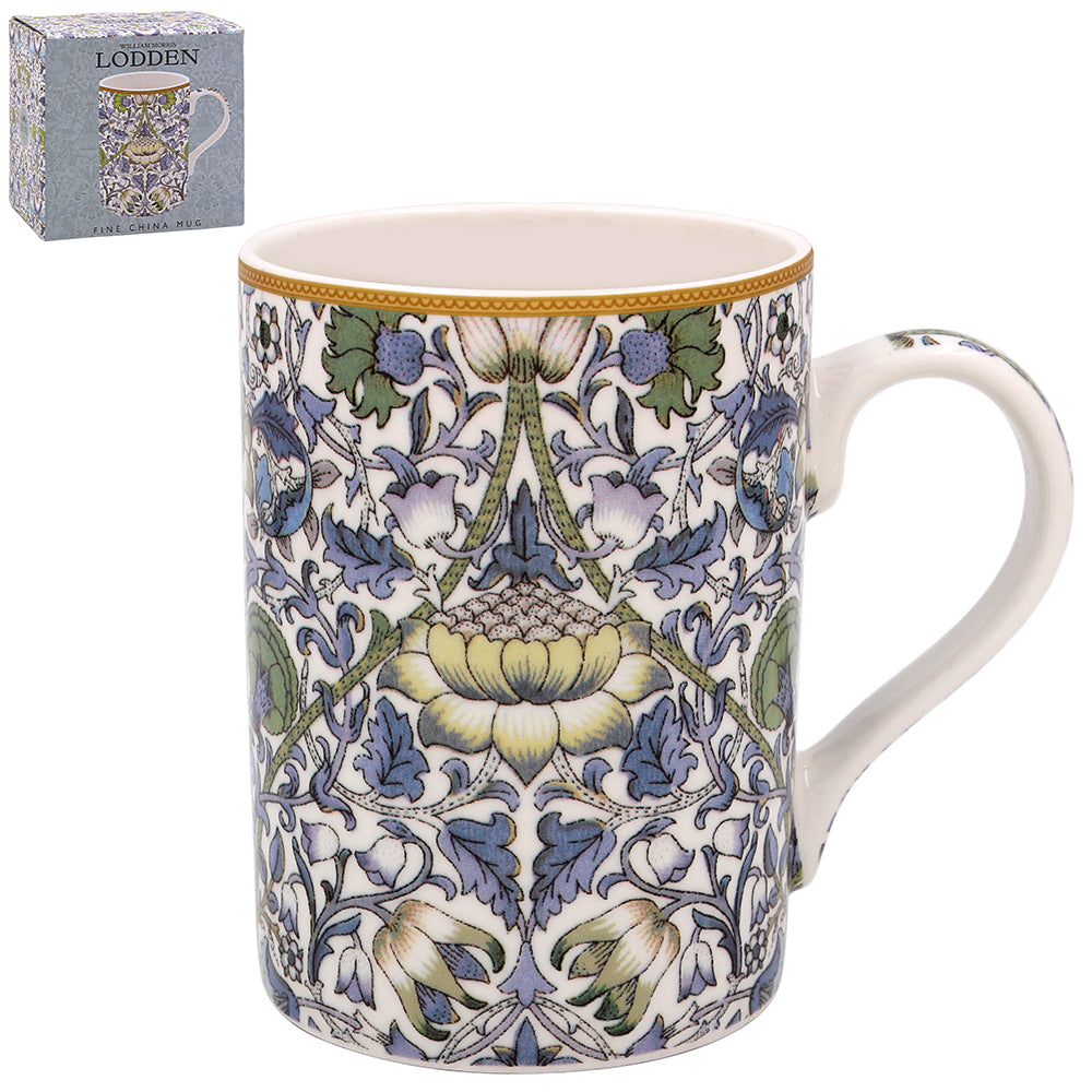 Fine China Mug Coffee Cup Lodden Flower W.Morris