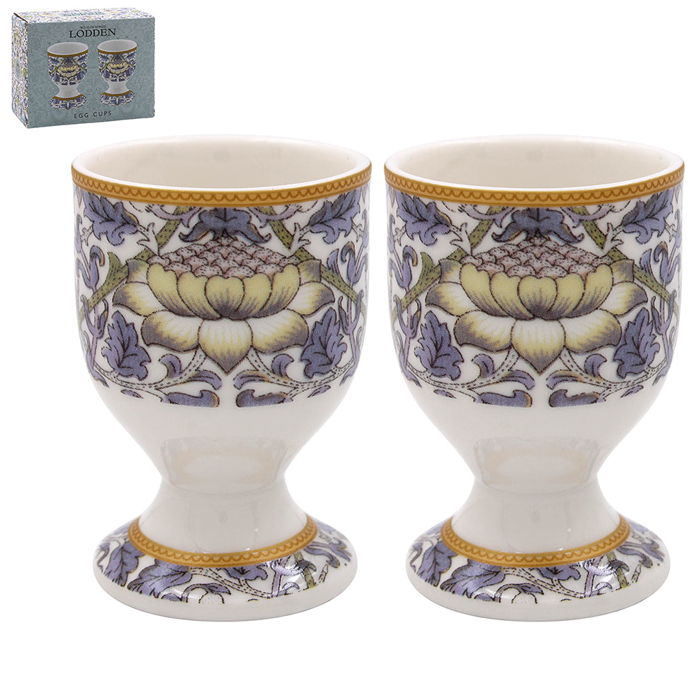 2Pcs William Morris Lodden Ceramic Egg Cups