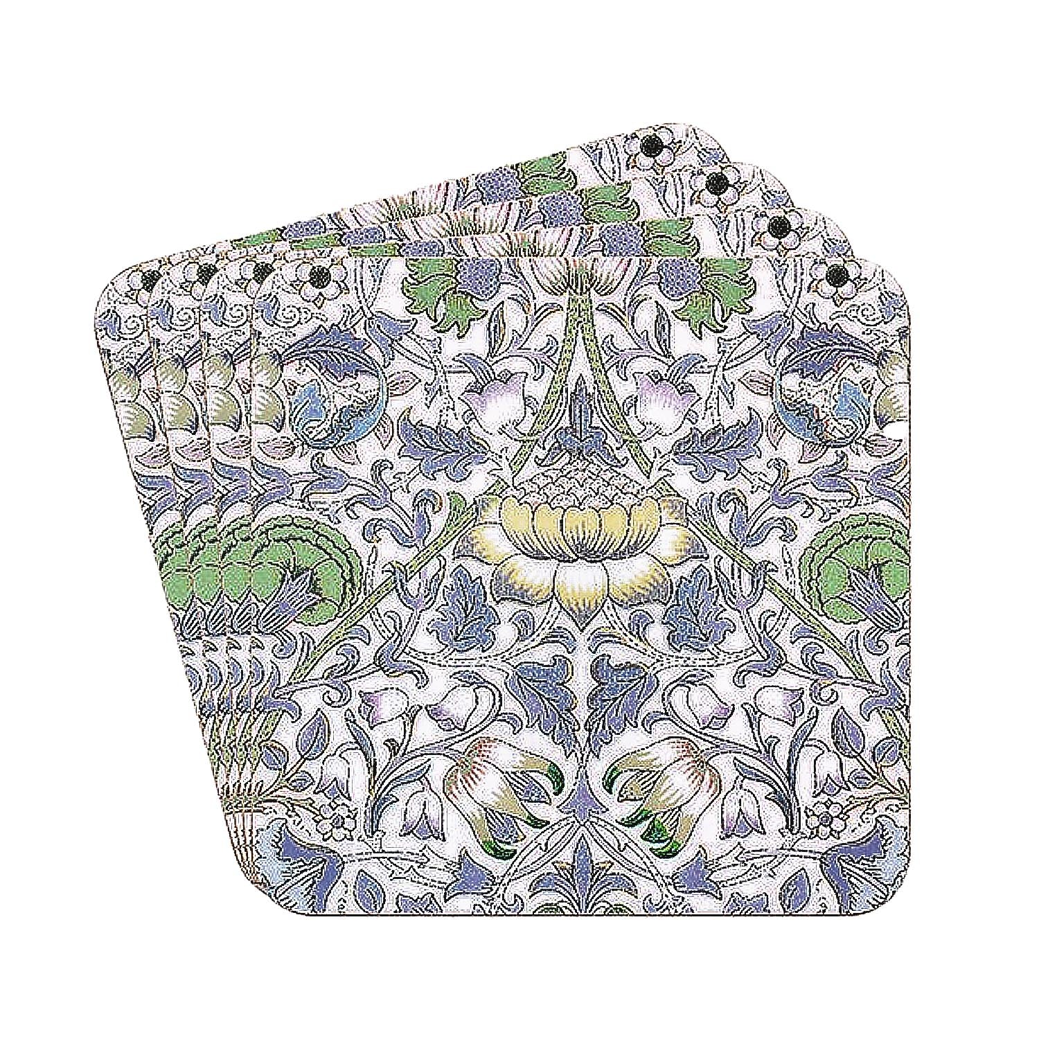 Coasters Set of 4 Cork Back Lodden W. Morris