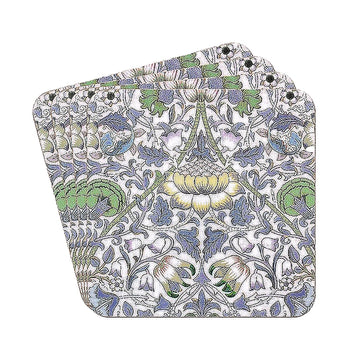 Coasters Set of 4 Cork Back Lodden W. Morris