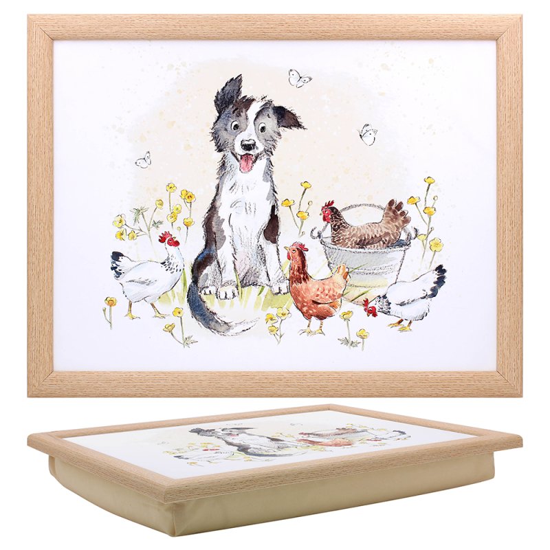 Collie & Hen Cushioned Laptray