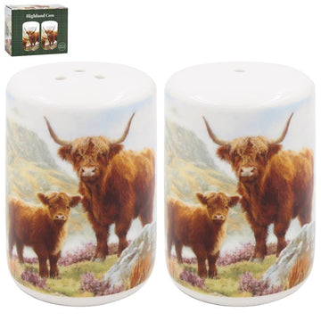 Highland Cow Salt & Pepper Shakers