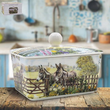 Butter Dish Donkey Farm Macneil Style Ceramic