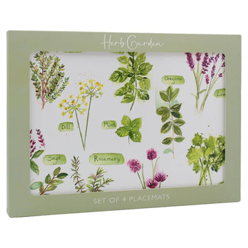 Placemats 4pcs Cork Back Herb Garden Spices