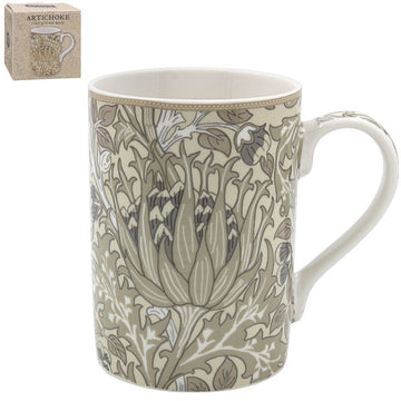 4Pcs William Morris Artichoke Cream 275ml Coffee Mug