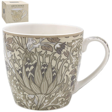 450ml Cream Floral W.Morris Artichoke Design Coffee  Mug