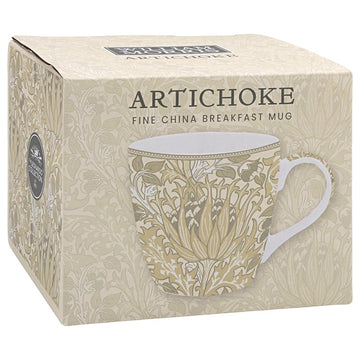450ml Cream Floral W.Morris Artichoke Design Coffee  Mug