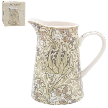 William Morris Artichoke Floral Ceramic Jug