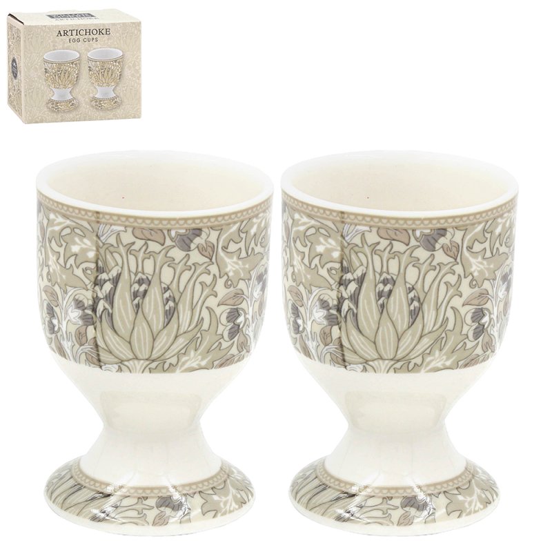 William Morris Artichoke Cream Egg Cups