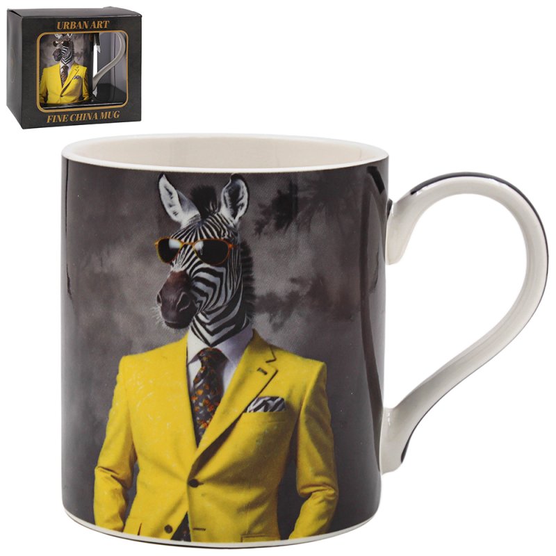 350ml Zooted & Booted Fine China Ceramic Mug