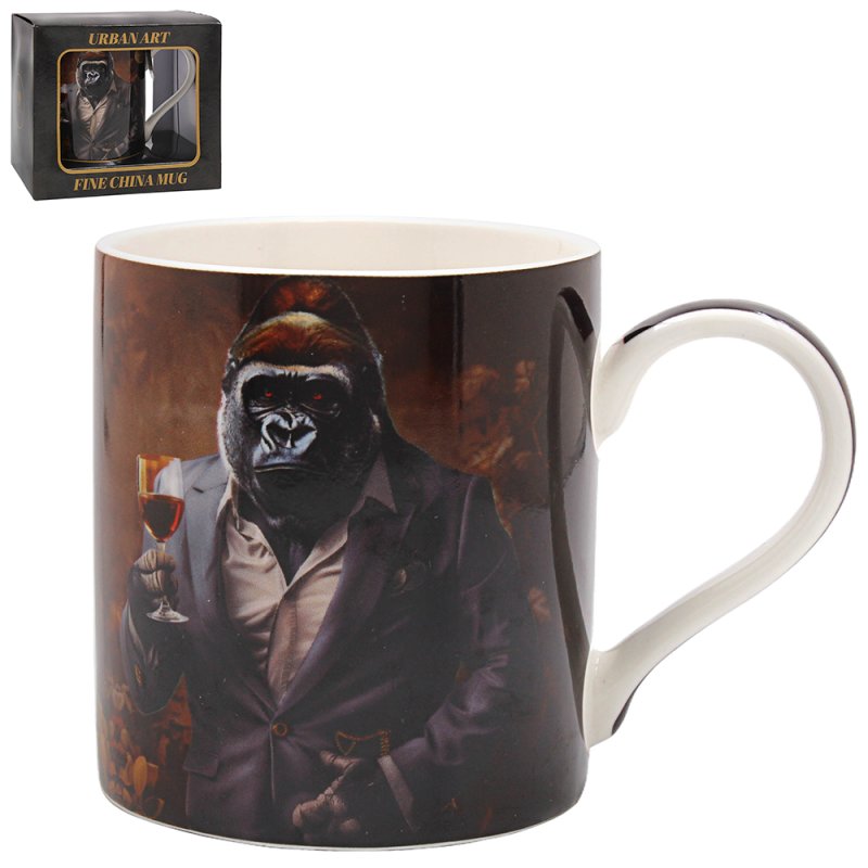 350ml Wine Kong-oisseur Fine China Ceramic Mug