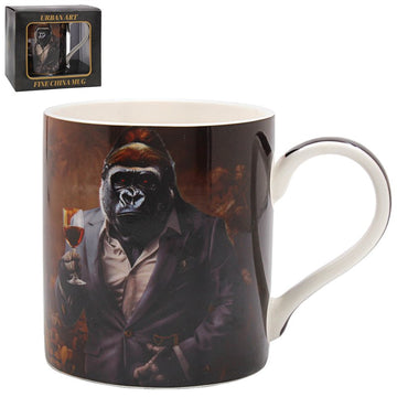 350ml Wine Kong-oisseur Fine China Ceramic Mug
