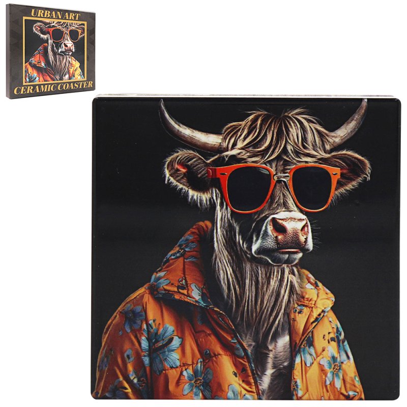 Highland Wow Ceramic Coaster