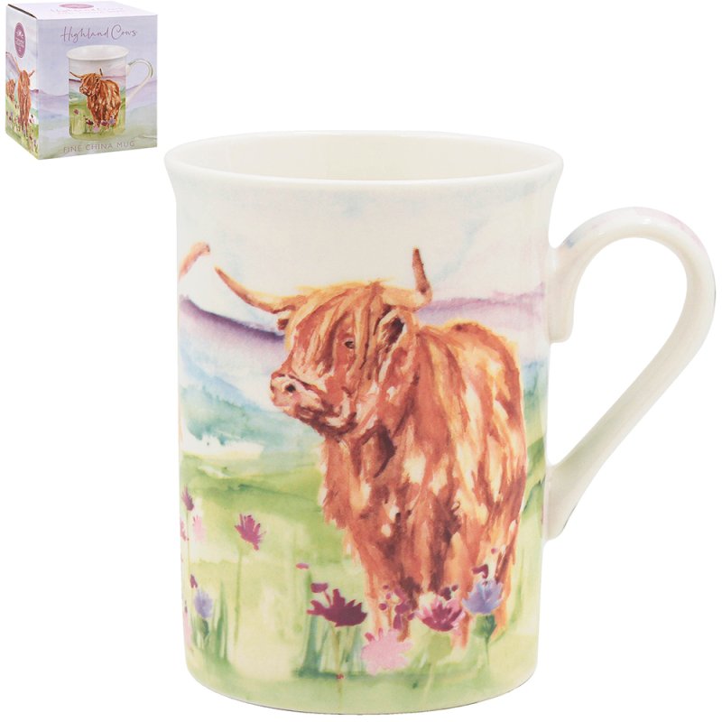 275ml Highland Cow Ceramic Mug