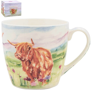 450ml Highland Cow Ceramic Mug