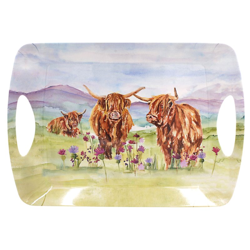 Large Highland Cow Tray