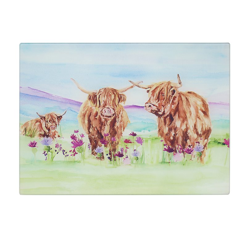 Highland Cow Cutting Board