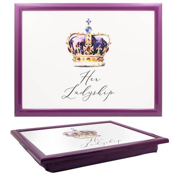 Her Ladyship Purple Cushion Lap Tray