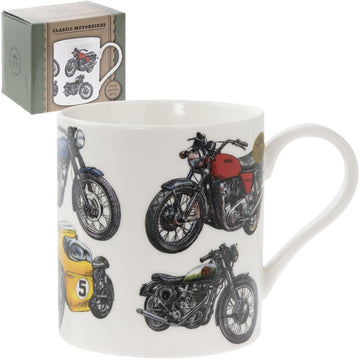 Vintage Motorbike Fine China Coffee Mug 350ml