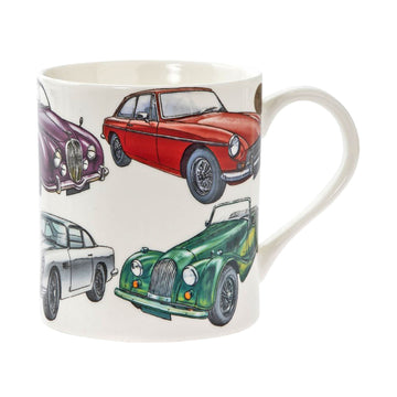 2Pcs Classic Vintage Cars 350ml Fine China Mug