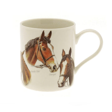 2pcs 350ml Horses Fine China Ceramic Mug