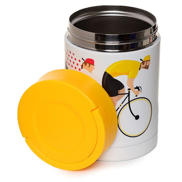 500ml Yellow Lunch Pot Insulated Cycle Food Hot Container