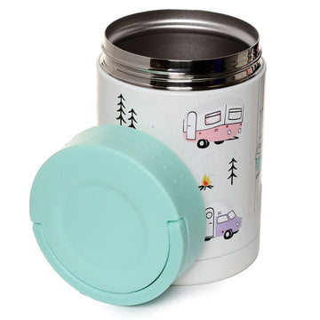 500ml White Lunch Pot Wildwood Caravan Camping Container