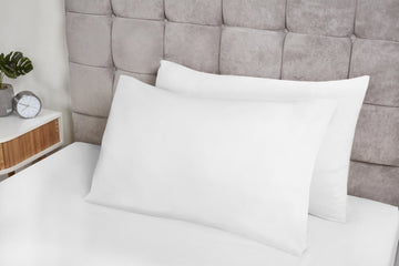 2Pcs White Plain Dyed Pillowcases