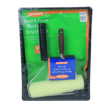 Lynwood 3 Piece 9 Inch Shed and Fence and Brush Set