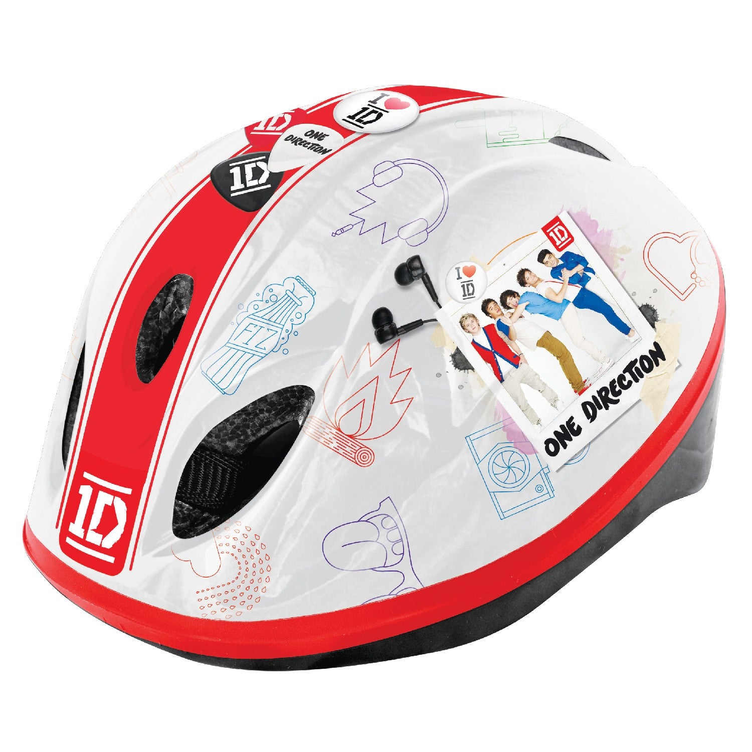 One Direction Foam Padded Lightweight Kids' Safety Helmet