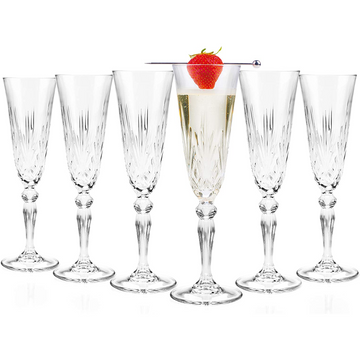 Set of 6 160ml Champagne Flutes