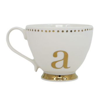 400ml White A Letter Sign Ceramic Mug