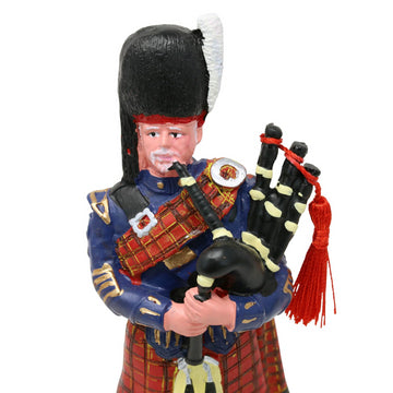 4Pcs Large Resin Scottish Piper Figurines