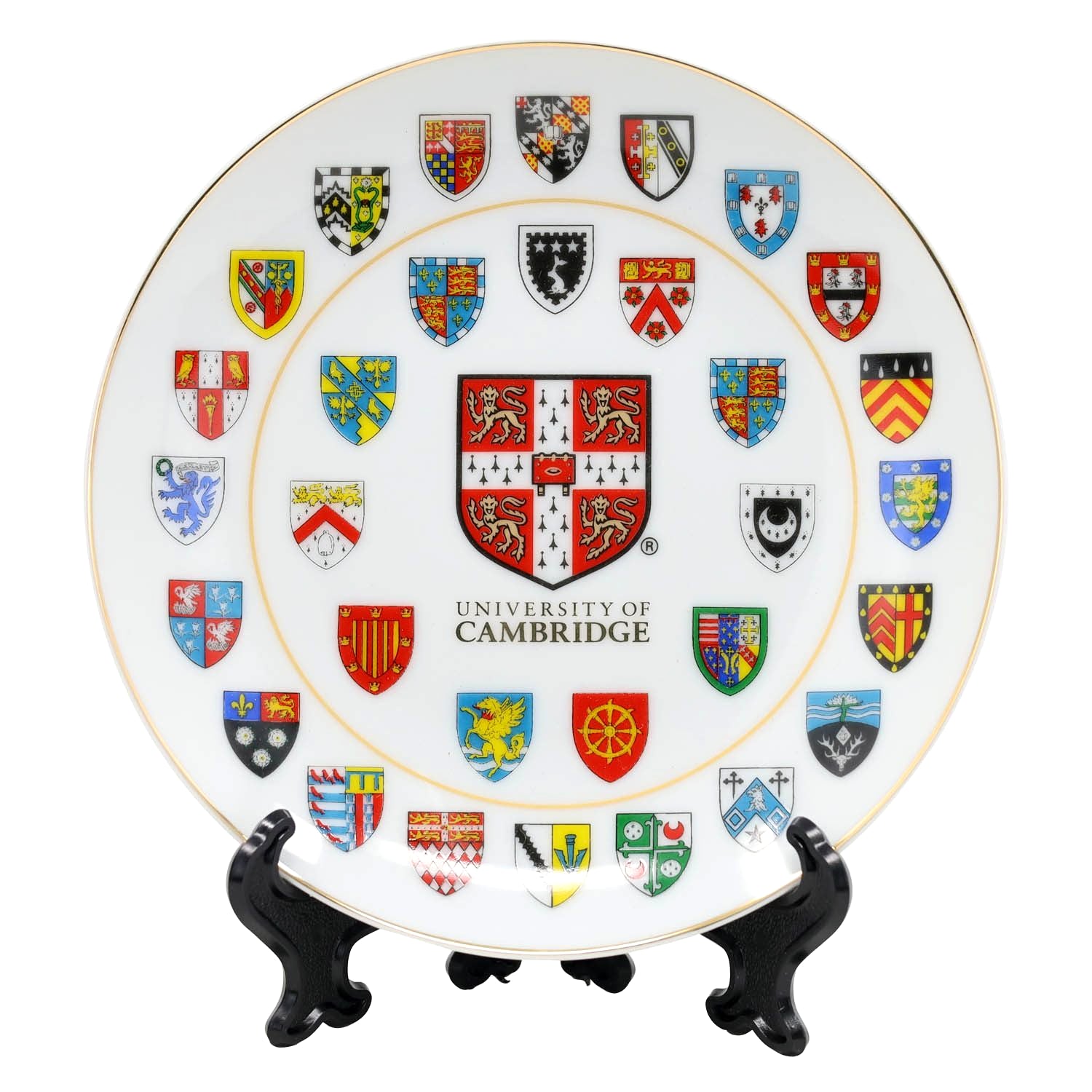 15cm Ceramic Cambridge University College Shields Plate