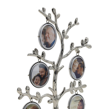 Silverplated Family Tree Collage Photo Frame
