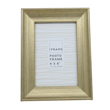 4x6 Brushed Gold Picture Frame