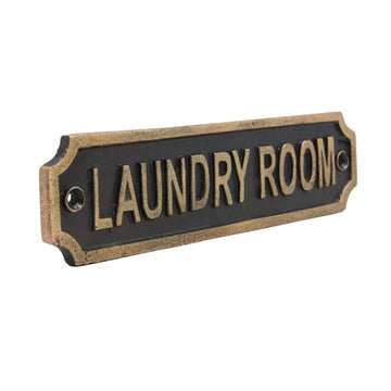 Metal Laundry Room Signage