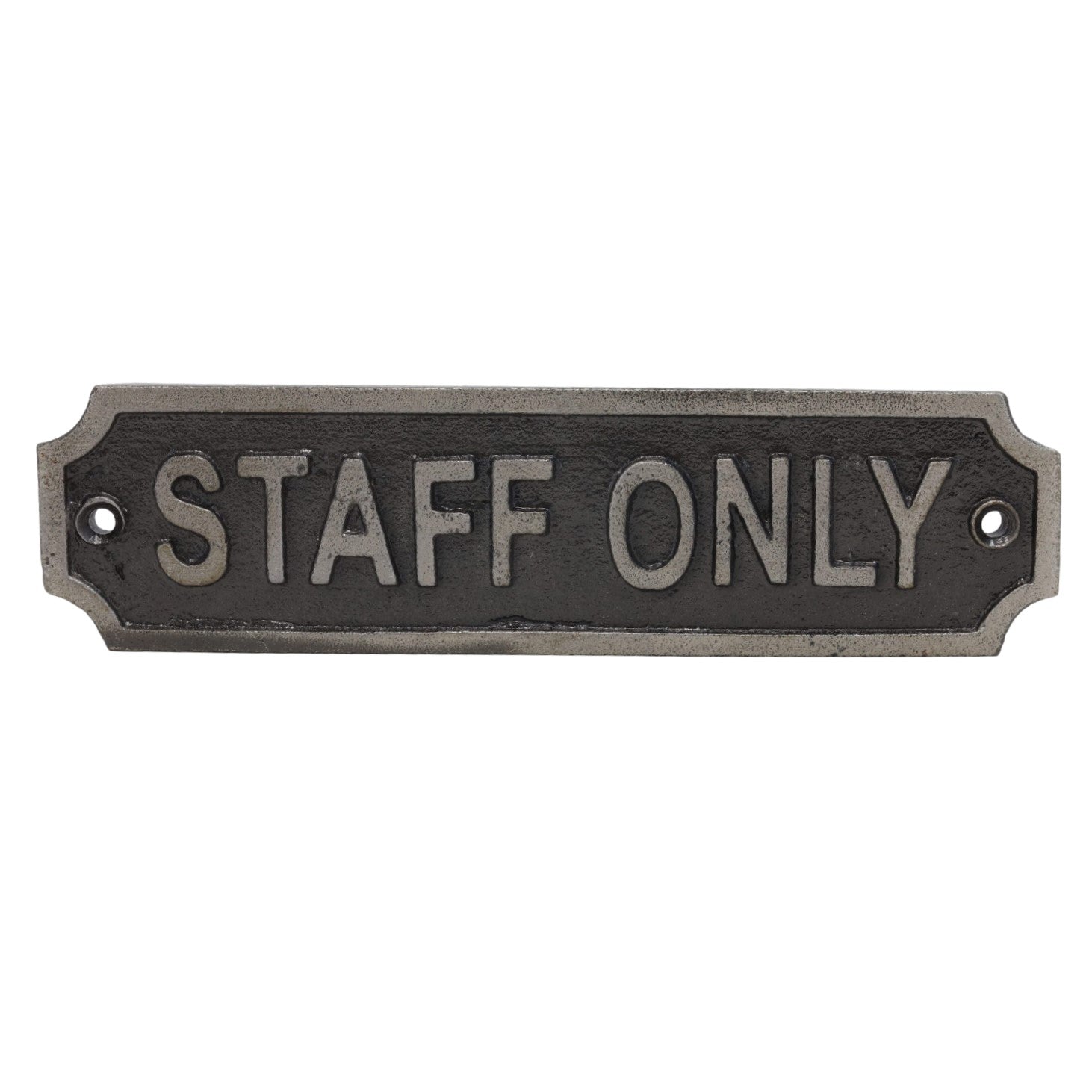 Metal Staff Only Signage