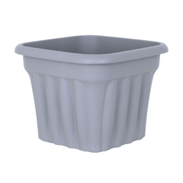 49cm Grey Square Vista Planter