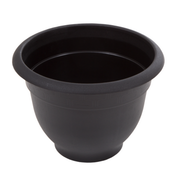 28cm Bell Plant Slate Plastic Round Planter