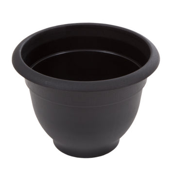 44cm Bell Round Plastic Planter Slate